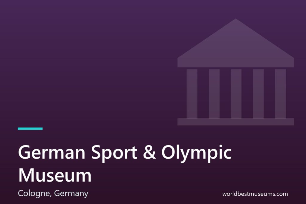 German Sport & Olympic Museum - World Best Museums cover