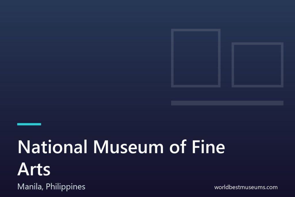 National Museum of Fine Arts - World Best Museums cover