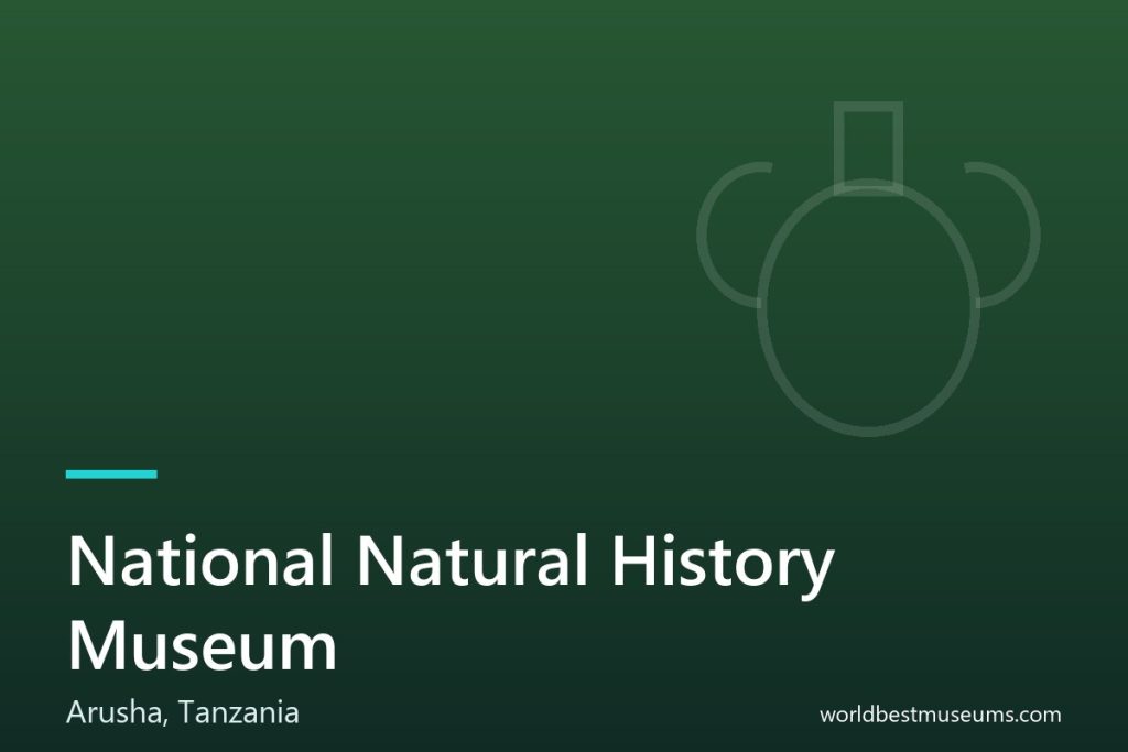 National Natural History Museum - World Best Museums cover